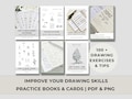7 Practice Books in One Bundle || Over 100 pages of drawing tips and practice exercises product logo