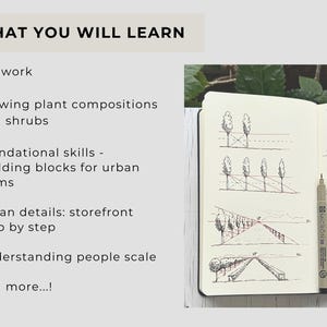 Urban & Landscape Sketching Practice Book, Printable PDF Workbook, Beginner to Intermediate, Drawing Exercises image 2