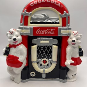 Vintage Limited Edition Coca Cola Diner Soda Shop Jukebox with Polar Bears