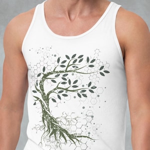 Tree Sacred Geometric Tank Top Men~UNISEX TANK TOP~Yoga Tank Top~Boho Top~Hippie Tank~Goa Psy Trance Shirt~Festival Tanks~Mandala Tree Tees