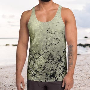 Abstract Men Tank Top~Grafic Tees, XS-2XL, Tie Dye Men Tee~Yoga Tank Top~Boho Top~Hippie Tank~Goa Psy Trance Tank Top~Retro Tees~Muscle Tank