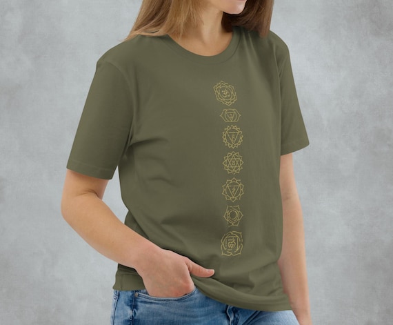 Unisex 7 Chakra Organic Cotton T-Shirt – Women’s Yoga & Everyday Spiritual Wear