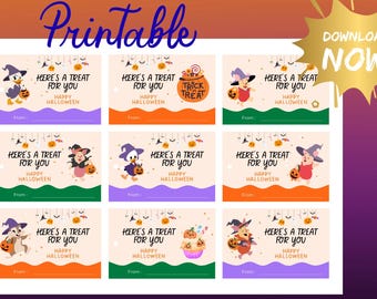 Afdrukbare Disney Halloween-traktatietags Pixie Dust Disney-cadeaulabels voor feesten Disney-reizen Cruises Cast Member-gunsten Klaslokaalgunsten pdf