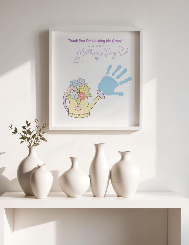 Mother’s Day Handprint Craft Printable | Thank You for Helping Me Grow ...