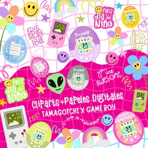 Día del Niño Cliparts + Papeles Digitales