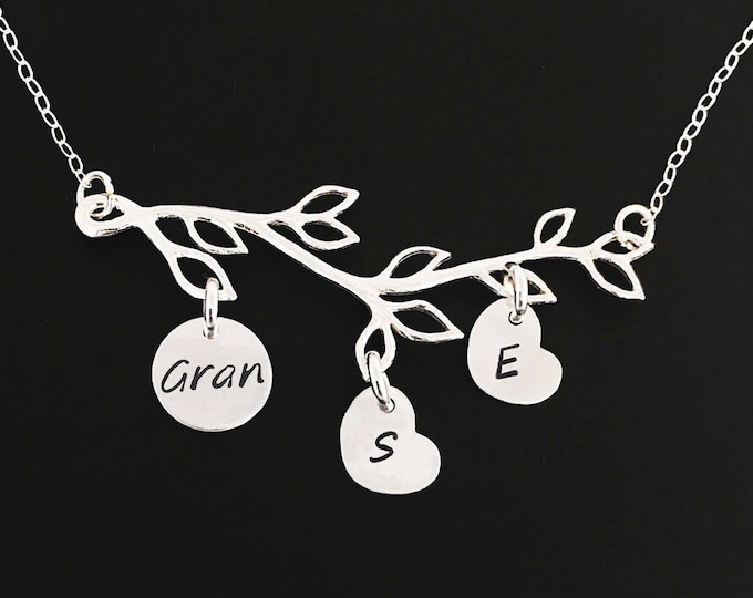 Gran Necklace Personalized Gran Gift Family Necklace for Women Granny Gift Granna Gift Grannie Gift Mothers Day Gift Birthday Gran Jewelry