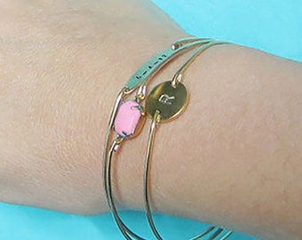 My Dear Baby Girl Personalized New Mom Bracelet Stack Mothers Day Gift to my Daughter in Law New Mom Gift First Time Mom New Mom Jewelry