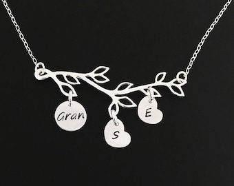 Gran Necklace Personalized Gran Gift Womens Family Necklace Mother's Day Gift Granny Gift Granna Gift Grannie Gift Christmas Gran Jewelry