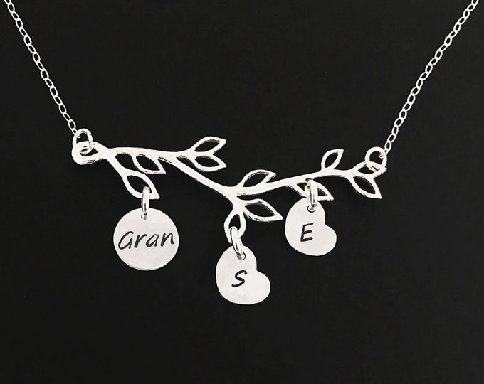 Gran Necklace Personalized Gran Gift Womens Family Necklace Mother's Day Gift Granny Gift Granna Gift Grannie Gift Christmas Gran Jewelry