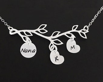 Silver Nana Necklace - Etsy