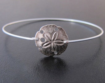 Sand Dollar Bracelet Bangle Sand Dollar Jewelry Beach Jewelry Bracelet for Women Gift for Beach Lover Jewelry Ocean Jewelry Ocean Bracelet