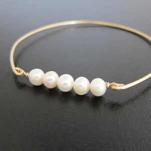 Cultured Freshwater Pearl Bracelet Wedding Bridesmaid Cultured Pearl Jewelry Cultured Pearl Bangle Bracelet for Women Cultured Pearl Braclet