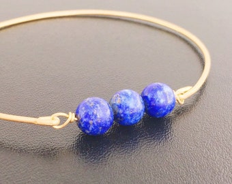 Lapis Lazuli Bead Bracelet Lapiz Lazuli Bracelet Lapiz Lazuli Jewelry Blue Bead Bracelet Lapis Bead Bracelet Blue Stone Bracelet Gift Women