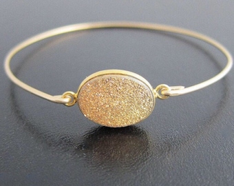 Gold Druzy Bracelet, Druzy Jewelry, Drusy Bracelet, Drusy Jewelry, Druzy Quartz Bracelet, Drusy Quartz Jewelry, Druzy Bangle Bracelet