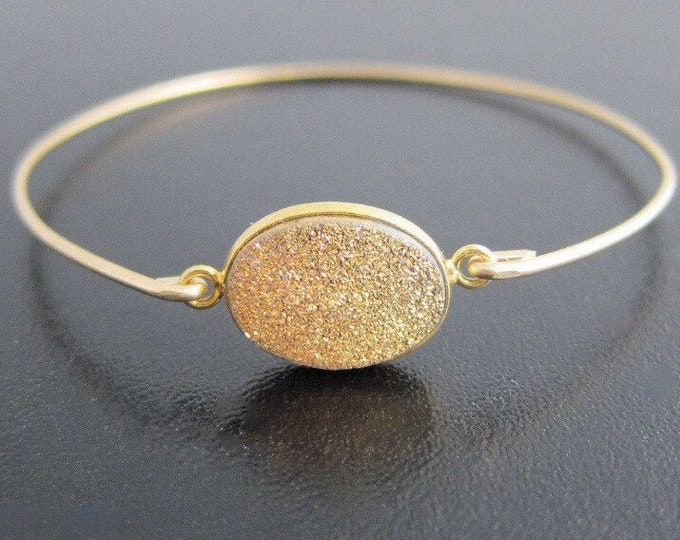 Gold Druzy Bracelet, Druzy Jewelry, Drusy Bracelet, Drusy Jewelry, Druzy Quartz Bracelet, Drusy Quartz Jewelry, Druzy Bangle Bracelet