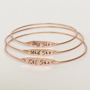 Custom Sisters Bracelets Personalized Jewelry Sisters Gifts for Wedding from Bride Sister Bridesmaid Gift Maid of Honor Sibling Gift Adults