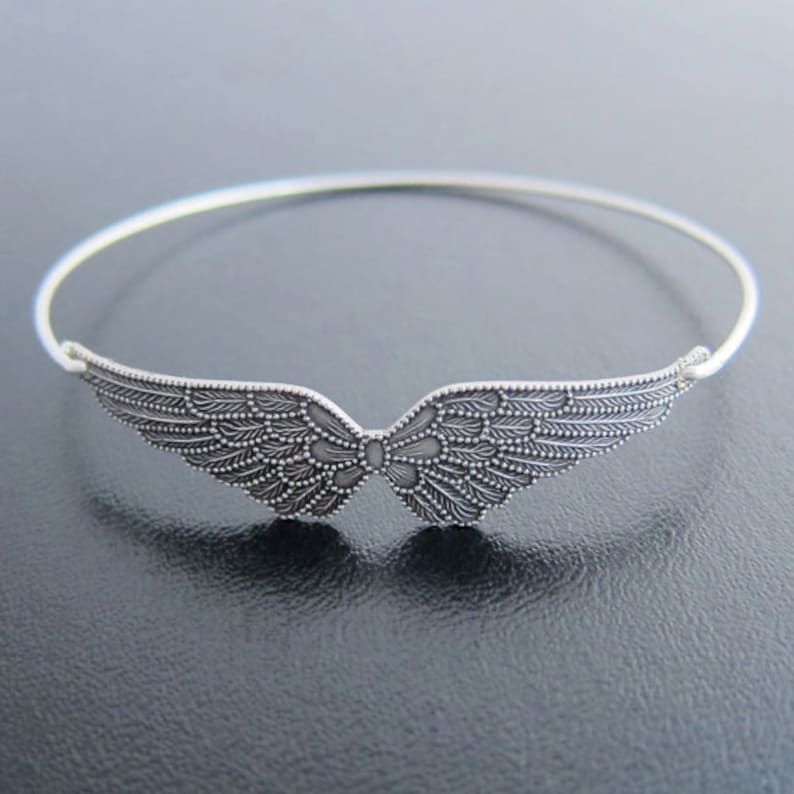 Angel Wing Bracelet, Angel Bracelet, Angel Wings Jewelry, Angel Gift for Mom, Nana Grandma Women Friend Angel Jewelry Bild 1