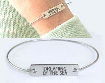 Gift For Ocean Lover, Cruise Jewelry, Dreaming of the Sea Bracelet, Sea Jewelry, Ocean Jewelry, Summer Jewelry, Vacation Jewelry