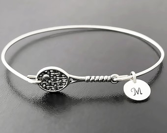 Personalized Tennis Bracelet Tennis Racket Bracelet Tennis Gift for Her Tennis Gift Team Tennis Player Bracelet Tennis Player Gift Christmas