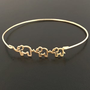 Elephant Bracelet 14k Gold Plated Mothers Day Gift Mom of 2 or Expecting Mom Pregnant Mom Expecting Mother Gift Pregnancy Expectant Mom Gift