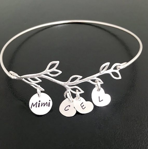 Sterling Silver Mimi Bracelet Unique Gift for Mom Grandma