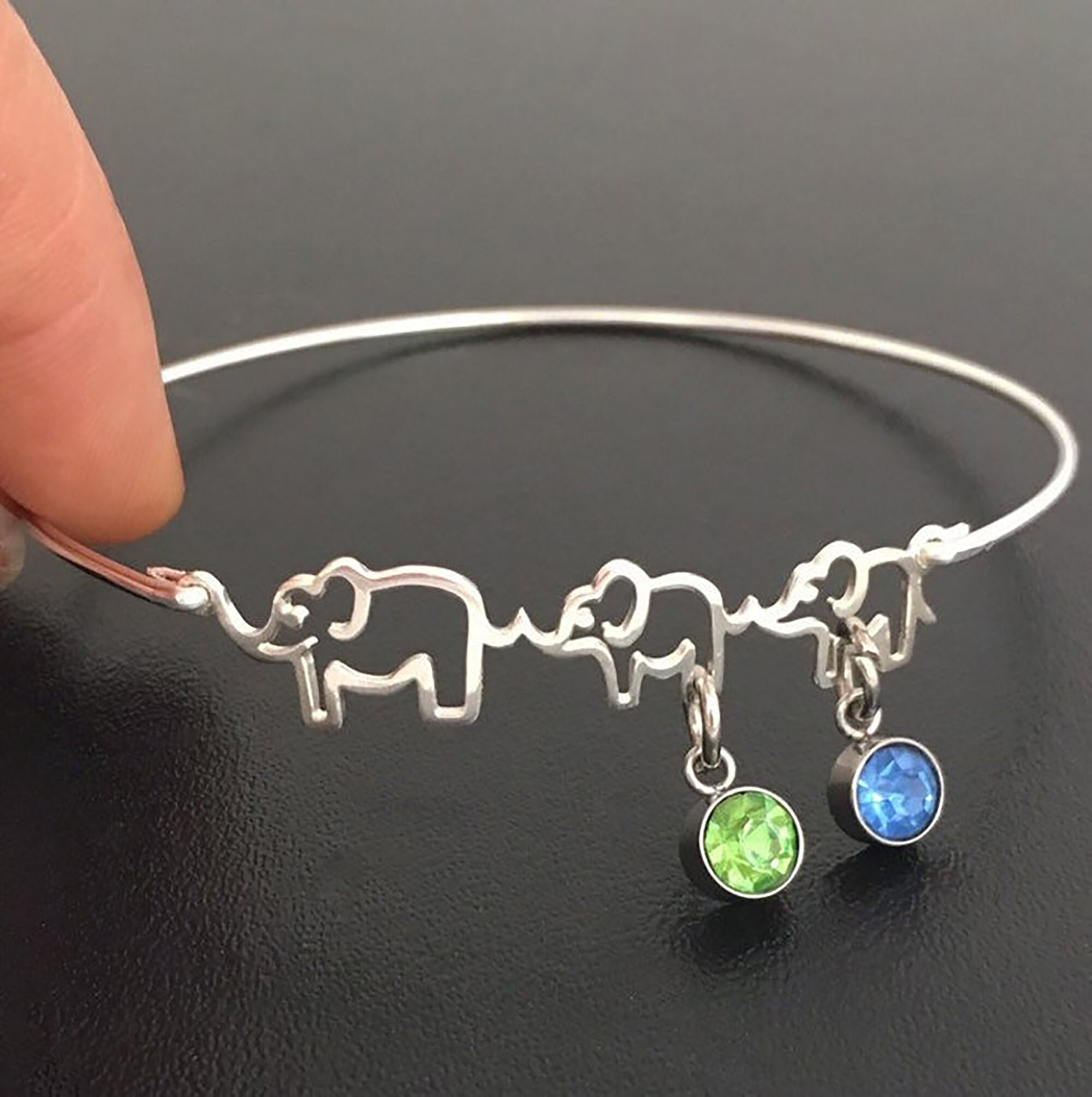 Mom & Baby Elephant Bracelet New Mom Gift Idea from Husband Etsy