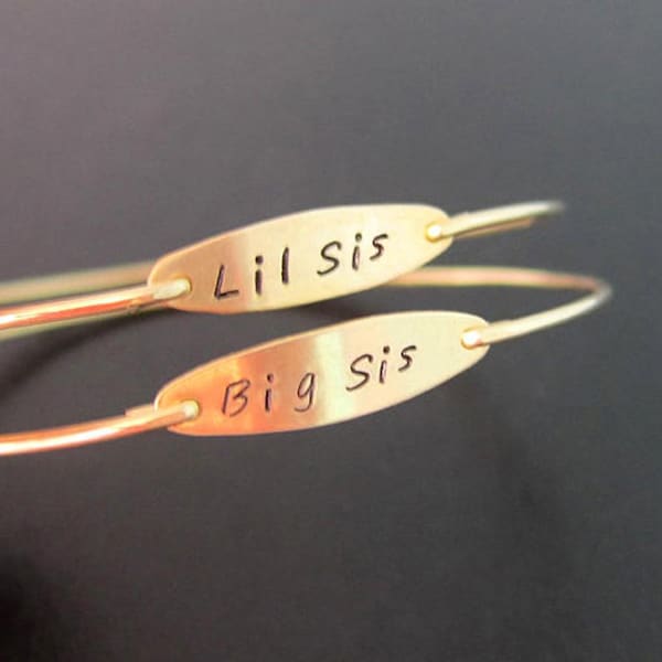 Big Sister Lil Sister Bracelet Set Cute Gifts for Sisters Big Sister Little Sister Gift Sister Christmas Gifts Jewelry Set Teens & Adults