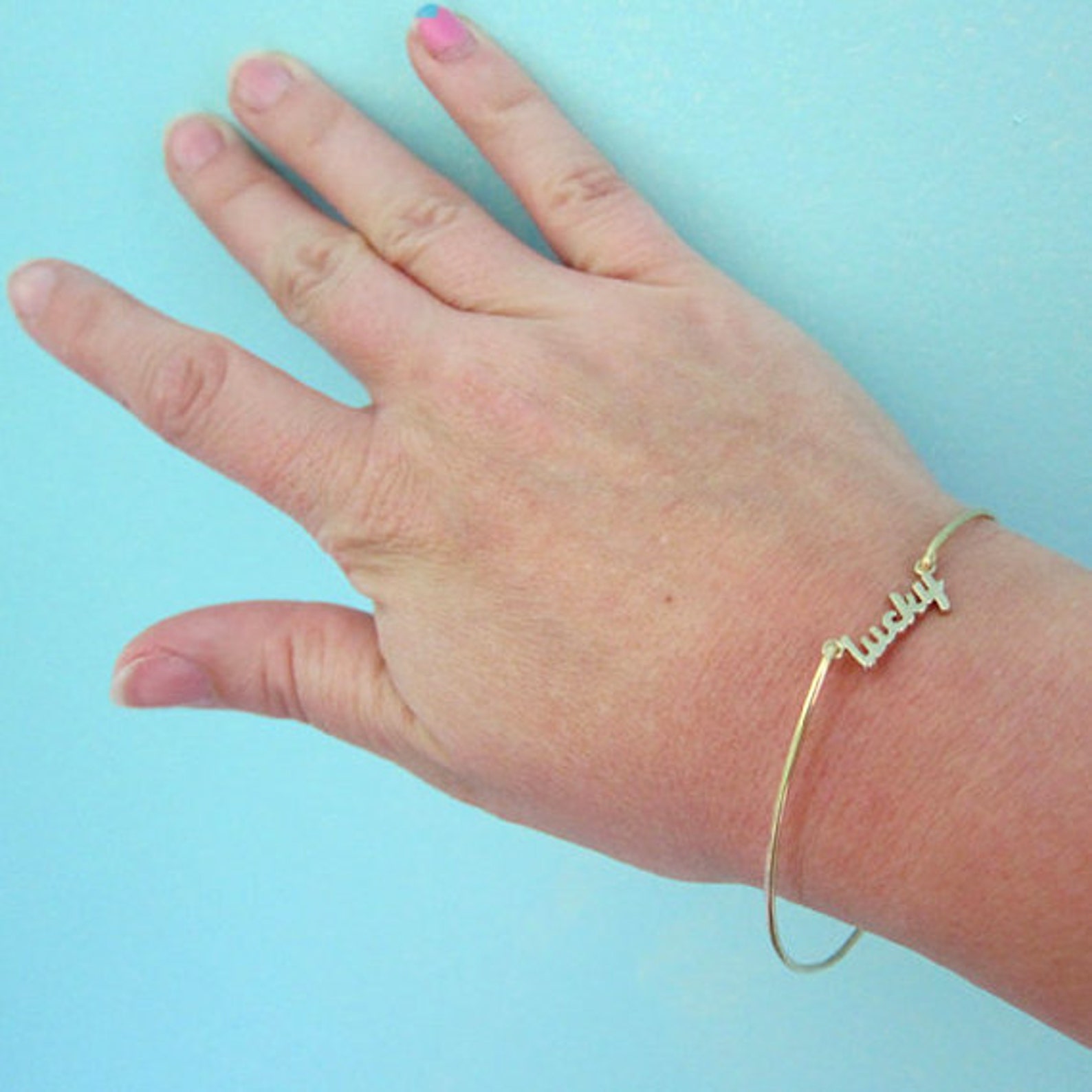 Lucky Charm Bracelet Lucky Bangle Bracelet Good Luck Bracelet Etsy