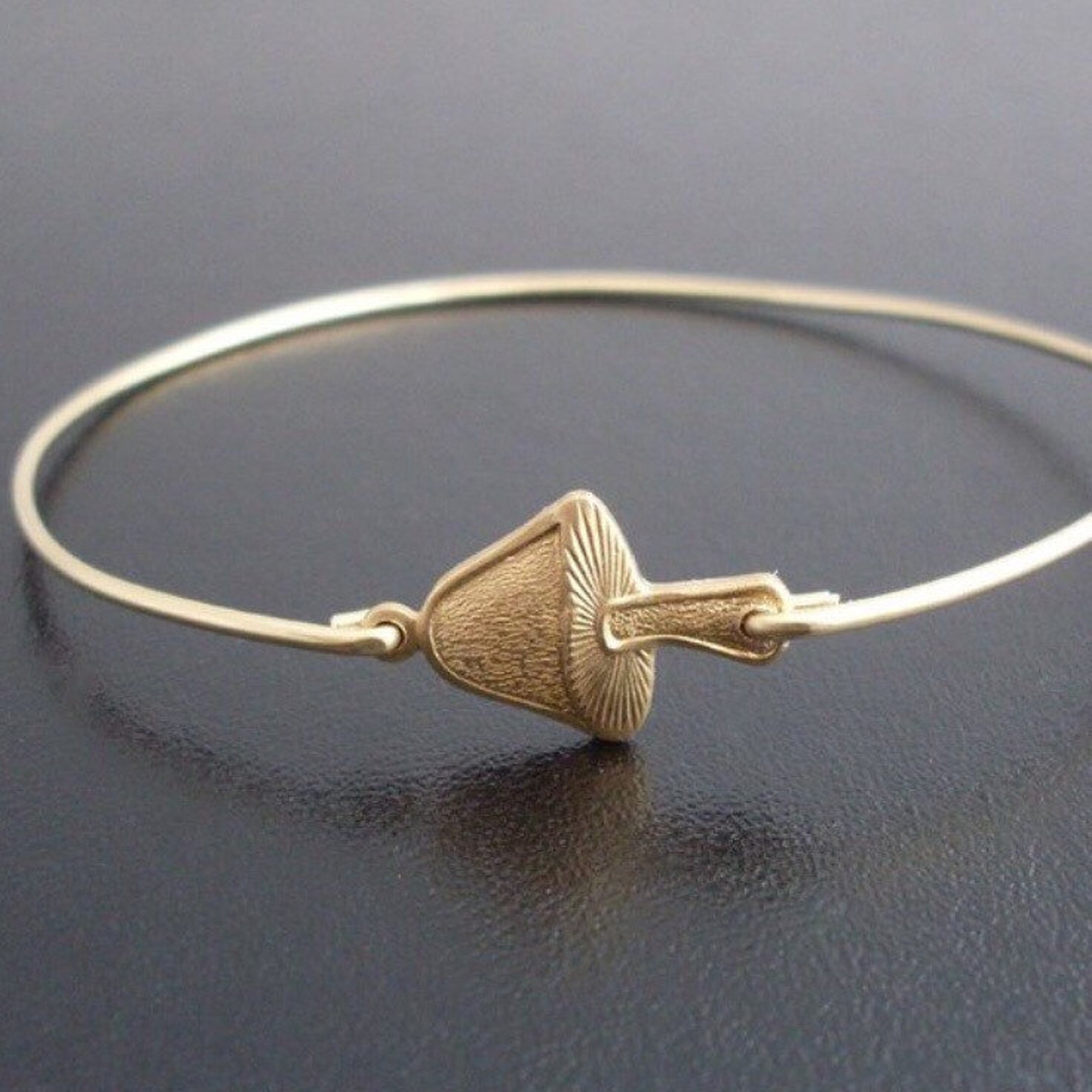Mushroom Bracelet Mushroom Bangle Bracelet Mushroom Charm - Etsy