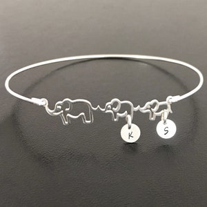 Grandma & First Grandchild Elephant Bracelet New Grandma Gift Unique Mothers Day Gift Jewelry from Baby Grandson Granddaughter Kid Grandkid image 5