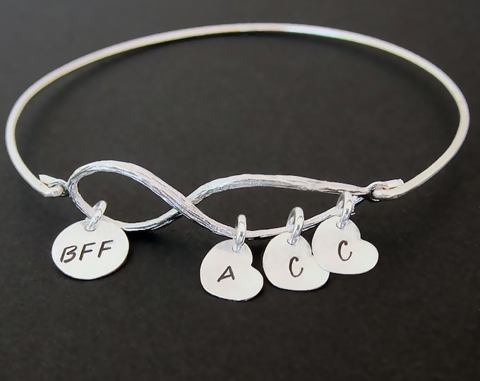 Set of 3 BFF Bracelets Jewelry for 3 Best Friends Birthday Gifts BFFS Personalized BFF Gift Set 3 Best Friends Bracelets Gift Friends Group