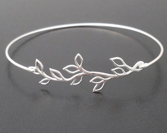 Olive Branch Bracelet Bridesmaid Gift Idea Bridesmaid Bracelet Silver Tone Bracelet Bridesmaid Gift Bracelet Bridesmaid Jewelry Bangle