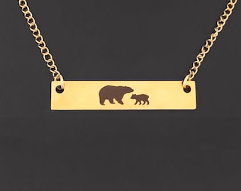 Mama Bear Necklace First Time New Mom or Pregnant Expecting Pregnancy Expectant Future Mom Mothers Day Gift My Wife Daughter in Law Sister