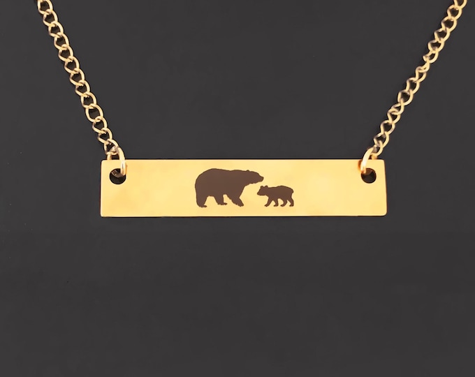 Mama Bear Necklace First Time New Mom or Pregnant Expecting Pregnancy Expectant Future Mom Mothers Day Gift My Wife Daughter in Law Sister