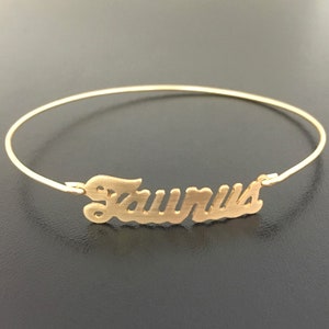 Taurus Bracelet Taurus Gift Taurus Jewelry Taurus Zodiac Gift Taurus Zodiac Sign Gift Astrology Taurus Charm Bracelet Taurus Birthday Gift