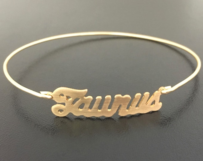 Taurus Bracelet Taurus Gift Taurus Jewelry Taurus Zodiac Gift Taurus Zodiac Sign Gift Astrology Taurus Charm Bracelet Taurus Birthday Gift