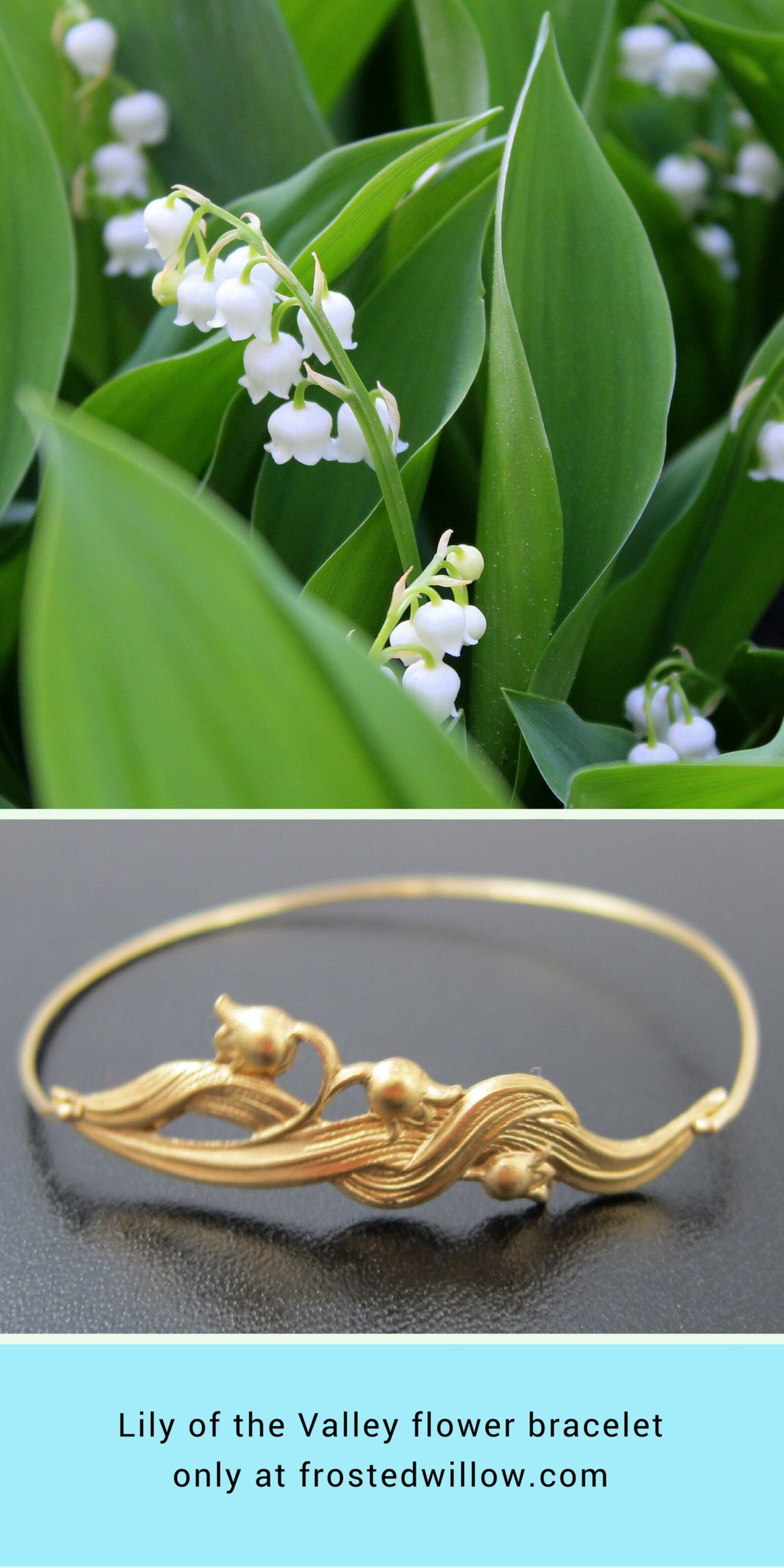 Lily Bracelet Lily of the Valley Jewelry Lily Jewelry Flower Etsy