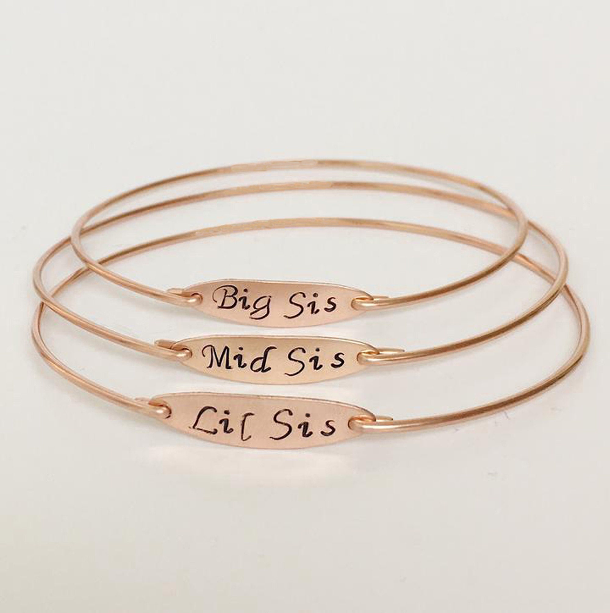 Engraved sister deals bracelets