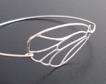 Butterfly Wing Bracelet Butterfly Wing Jewelry Modern Minimalist Jewelry Modern Jewelry Modern Bracelet Minimalistic Bracelet Wing Bangle