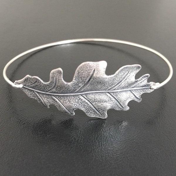 Oak Leaf Bracelet Oak Leaf Jewelry Christmas Gift for Nature Lover Nature Bracelet Bridesmaid Gift Autumn Jewelry Gift for Her Fall Bracelet