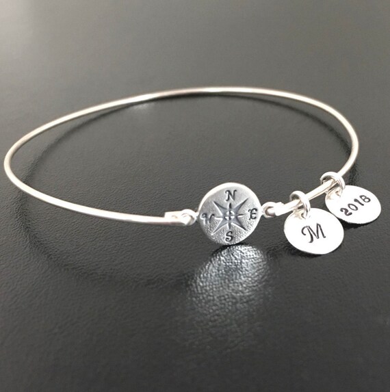 etsy compass bracelet