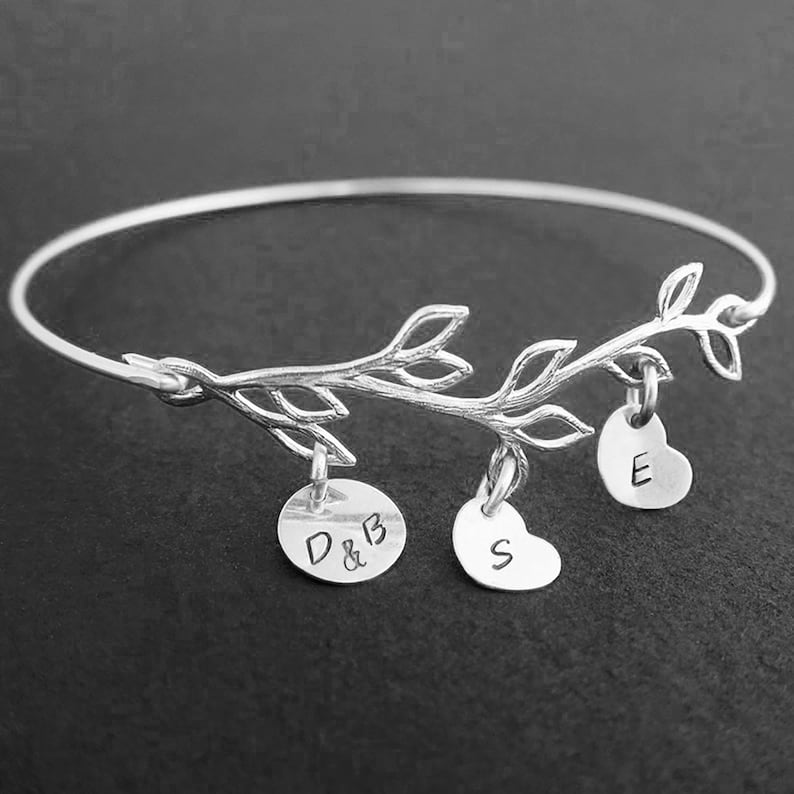 Unique Mothers Day Gift from Her Children Adult Kids Grown Daughter Son Family Tree Jewelry Mothers Day Bracelet Personalized Jewelry Mom image 7