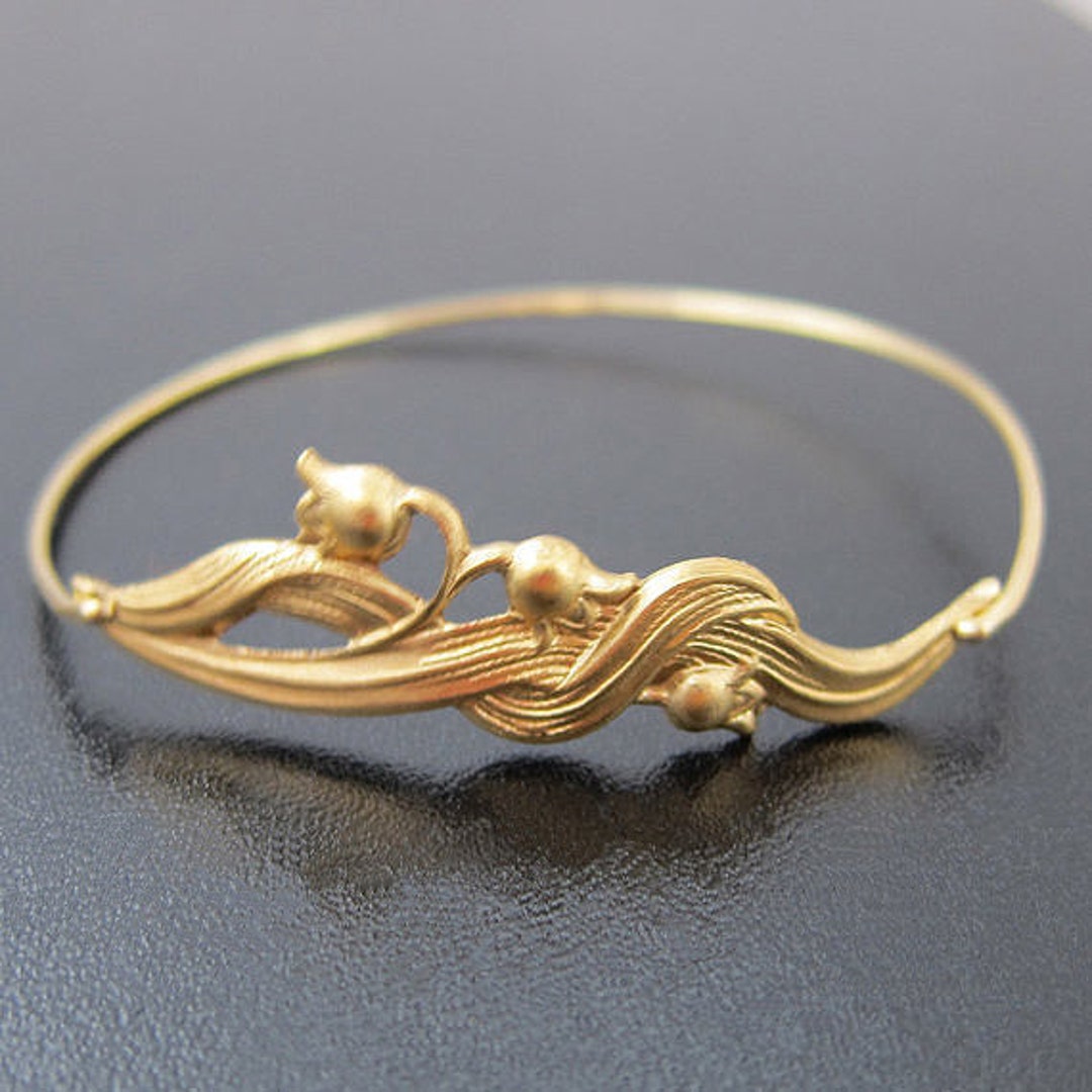 Lily Bracelet Lily of the Valley Jewelry Lily Jewelry Flower