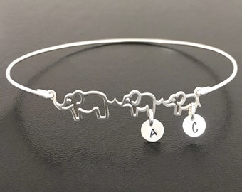 Mothers Day Elephant Bracelet Personalize Gift Thoughtful Mother Day Gift Mom Wife Her Best Friend Mother Day Present from Daughter Son Kids