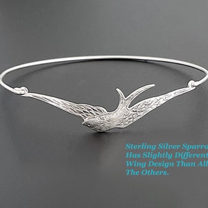 Flying Bird Bracelet Spring Bracelet Fashion Spring Bridesmaid Gift Nature Wedding Spring Wedding Jewelry Bird Watching Gift Ornithologist Sterling Silver