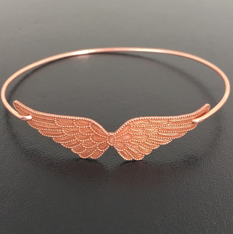 Double Wing Bracelet Gold Tone Patriotic Gift for Air Force Wife Gift Air Force Girlfriend Gift Airforce Mom Air Force Mom Gift Wing Jewelry image 4