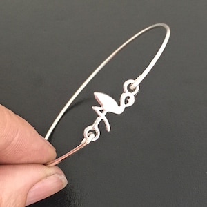 Flamingo Bracelet, Florida Gift Idea, Flamingo Gift for Women, for Teacher, Bird Lover Gift, Flamingo Jewelry