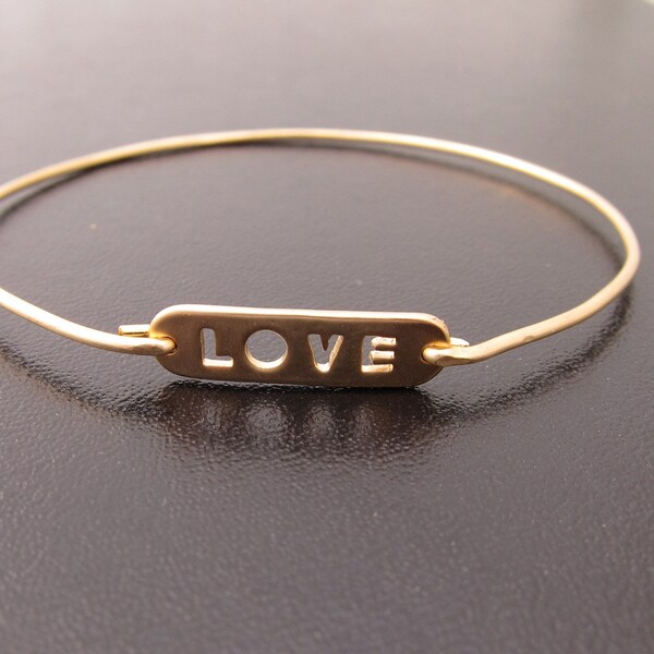 RESERVED 2 See Through Love Bracelets, Oval LOVE Bangle Bracelets, Love Jewelry, Gold Bangle Bracelet, Transparent Bracelets