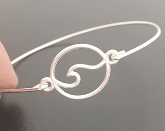 Wave Bracelet,  Ocean Wave Jewelry, Ocean Gift, Ocean Themed Jewelry, Ocean Inspired Surfer Gift