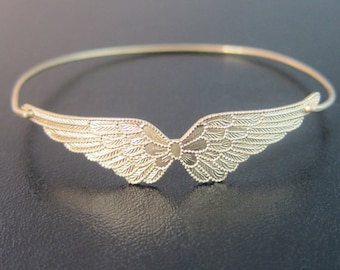 Double Wing Bracelet Gold Tone Patriotic Gift for Air Force Wife Gift Air Force Girlfriend Gift Airforce Mom Air Force Mom Gift Wing Jewelry